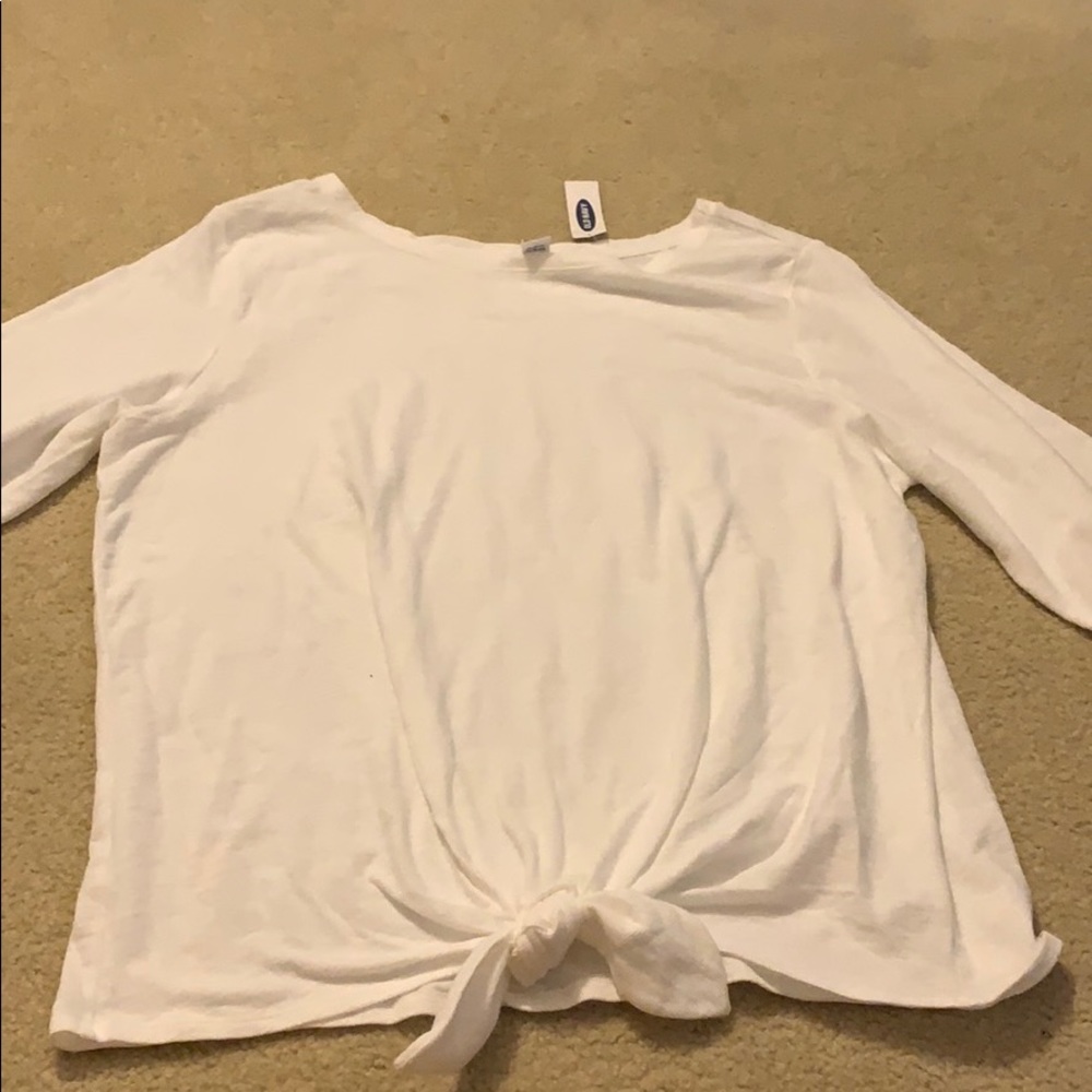 women’s long sleeve tie front shirt